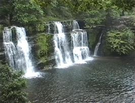 The Falls of the Woollen Washer, on the River Mellte near Ystradfellte youth hostel
